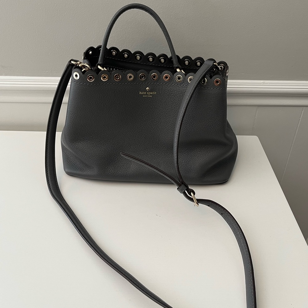 Gray Kate Spade purse